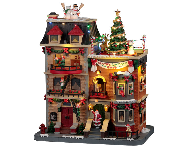 LEMAX Santa's Rooftop Bash, with 4.5V Adaptor #25861
